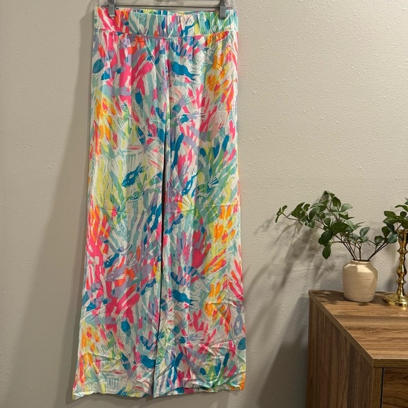 Lilly Pulitzer Pants - Lilly Pulitzer Size XS Sparkling Sands Bal Harbour Palazzo Pants Preppy Resort